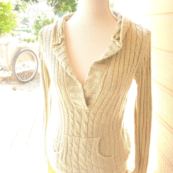 Green sweater hoody M Maurices - Picture 1 of 5